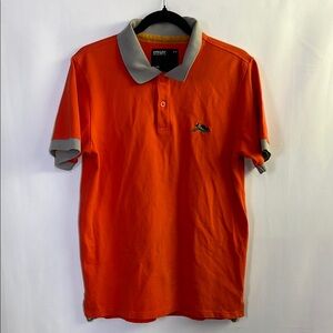 OAKLEY Orange and Gray Polo Shirt Classic Design casual y2k tee